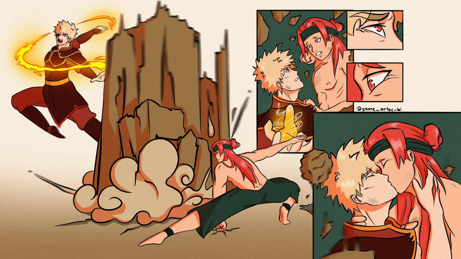 Day 17: KrBk Day - ATLA AU KrBkMonth23