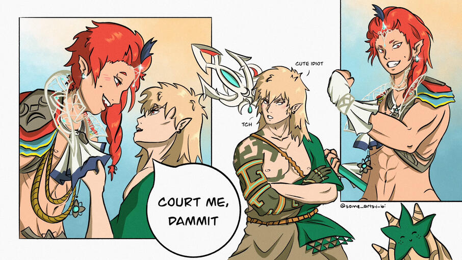 Day 27 - Royalty (Zelda AU) KrBkMonth23